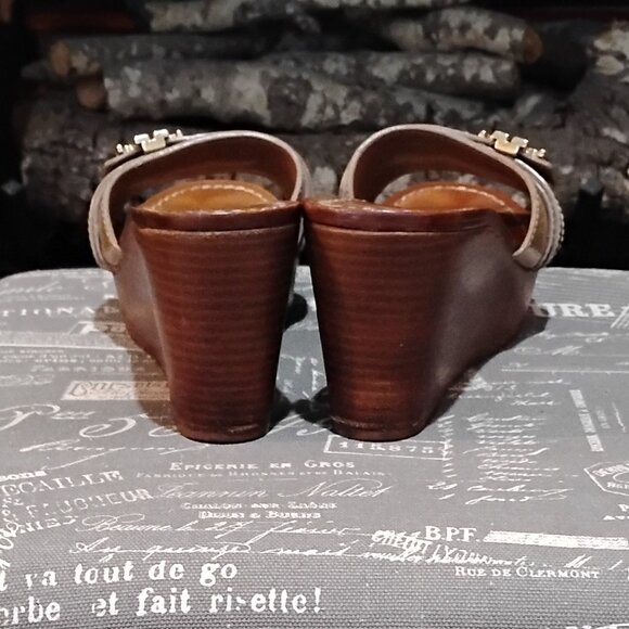 Women's Tory Burch Wedge Sandals - Picture 4 of 5